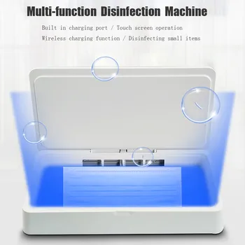 

New Portable Touching Masks Mobile Phone UV Sterilizer With Wireless Charging For iPhone X / For iPhone 8/ 8 Plus