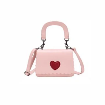 

2018 New Handbag Personality Heart Love Single-shoulder Women Bag INS Flap Cute Sweet Lady Dating Elegant Stylish All-match
