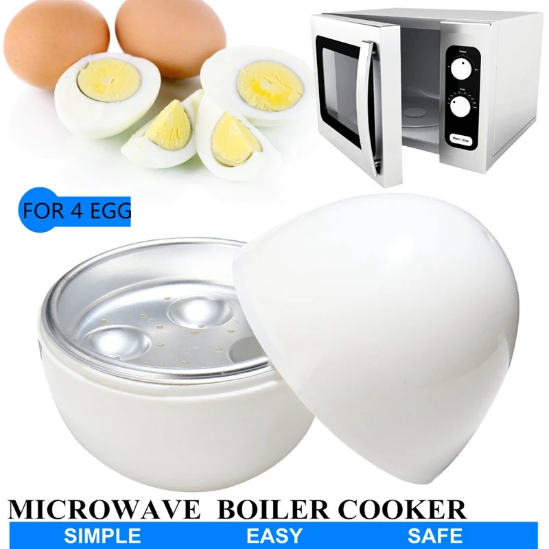 4 чашки яйца котельная плита для Microwavable для микроволновой печи 4 яйца Кухонный для завтрака прибор кухонные инструменты поставки яйцеварка