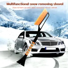 Многофункциональная щетка для удаления снега с длинной ручкой, скребок, лопата для льда, автомобиль