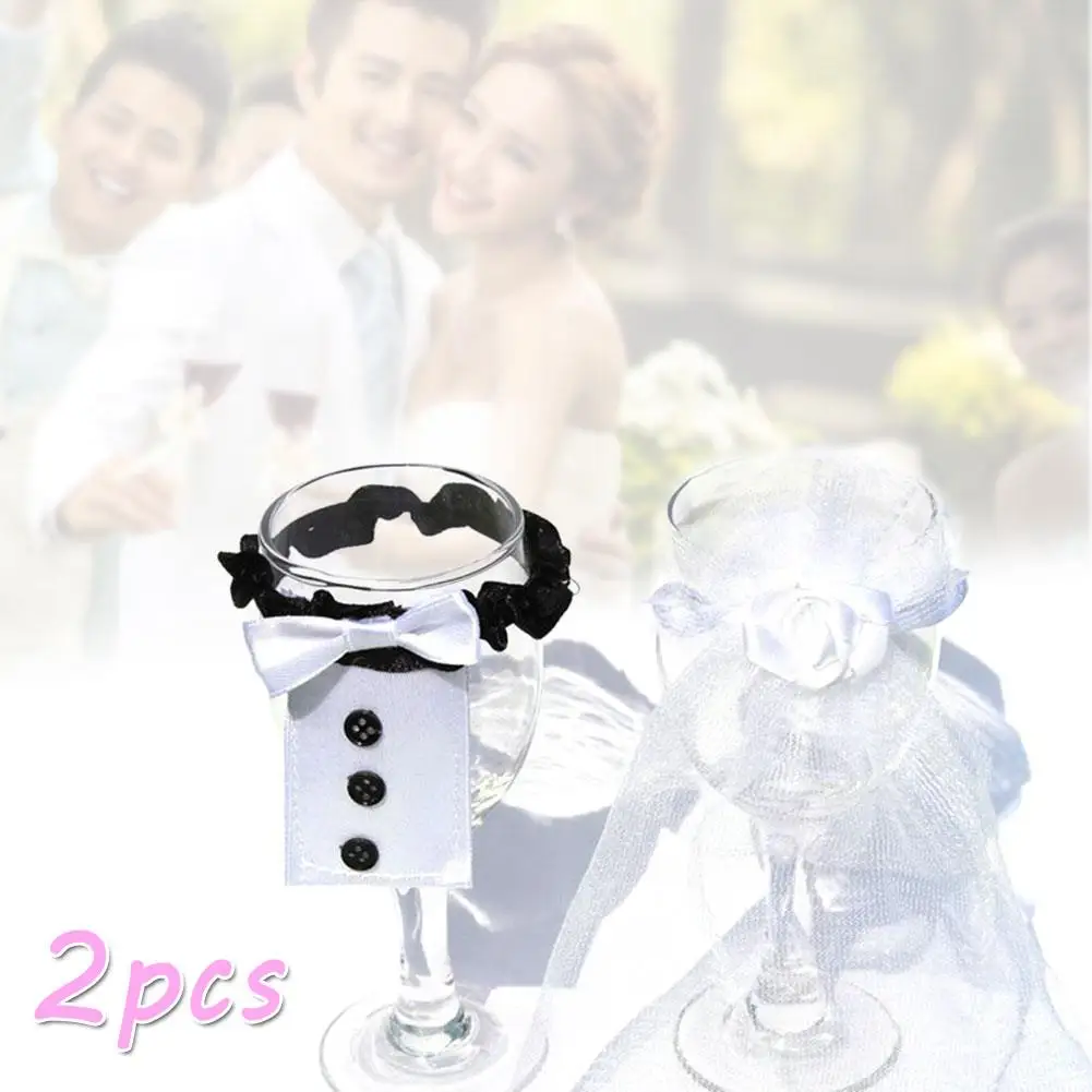 

Cup Drinking Cup Covers Champagne Bottle Wedding Plastic Bridegroom Wineglass Gover Gift Glasses Wine