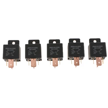 

5 Pieces 4 Pin Relays Heavy 12V 80A SPST for Car Truck Automotive Motorcycle