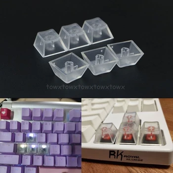 

10Pcs Transparent ABS Keycaps Mechanical keyboard Keycaps Matte Backlit Keycaps J20 20 Dropship