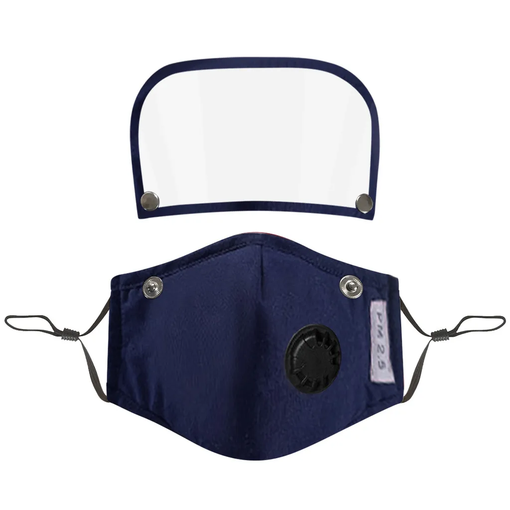 Face Mask Adults Unisex Outdoor Dustproof Mask Face Protective Eyes Shield Filters Washable Reusable