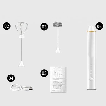 

Mini Electric Handy Frother Foamer Drinks Milk Whisky Stirrer Mixer Egg Beater