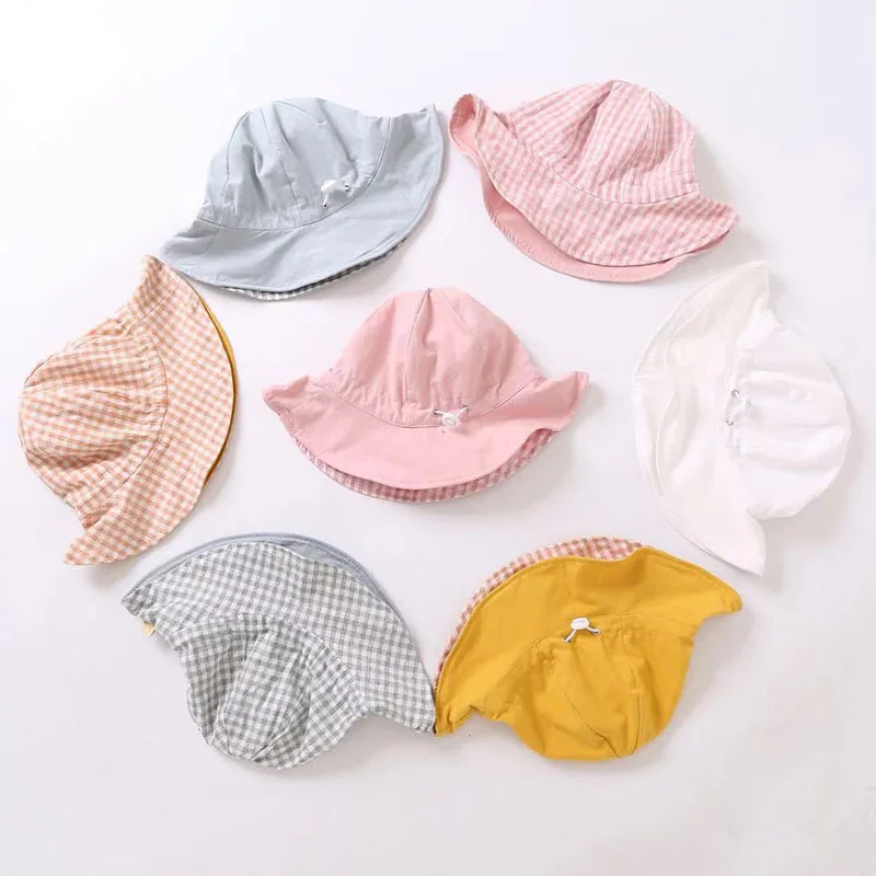 

2019 Babies' Children Baby Autumn Bucket Hat Princess Hat Children Bucket Hat College Style And Negative Dual Purpose Bucket Hat