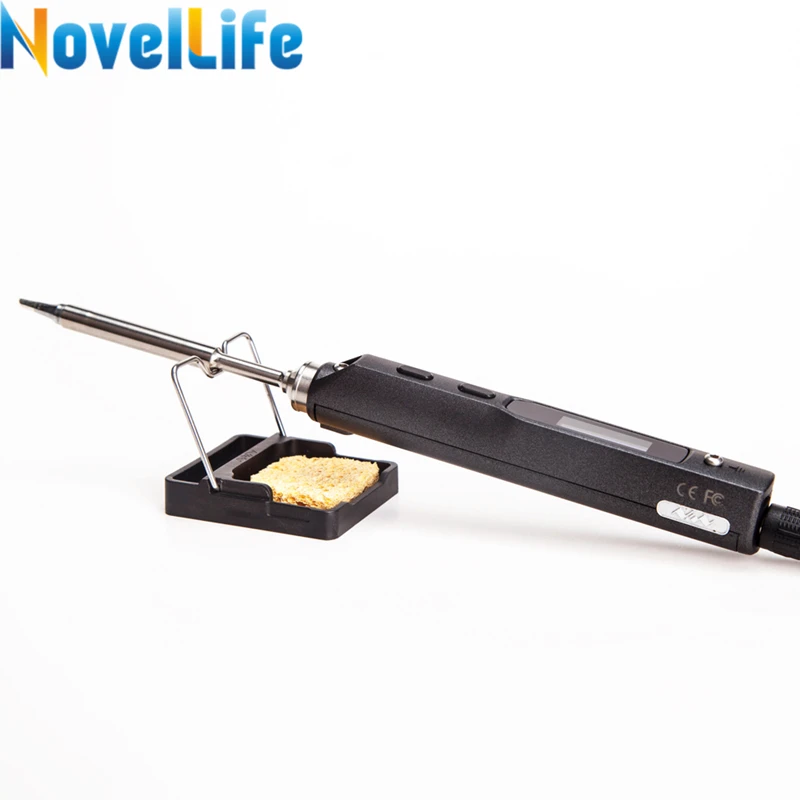 Original Mini Soldering Iron Stand Small Welding Station Gun Holder Support Ceramic Base With Sponge for TS101 TS80P TS100 soldering iron
