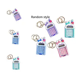 Great Keychain Toy Decorative Portable Electronic Calculator Keychains Pendant  Key Ring    Key Pendant