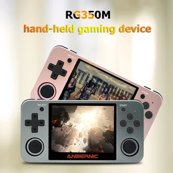 

POWKIDDY Retro RG350M Video Game Handheld Console 3.5 inch IPS Screen Game Player 16G+32G TF Card 64bit Game Console