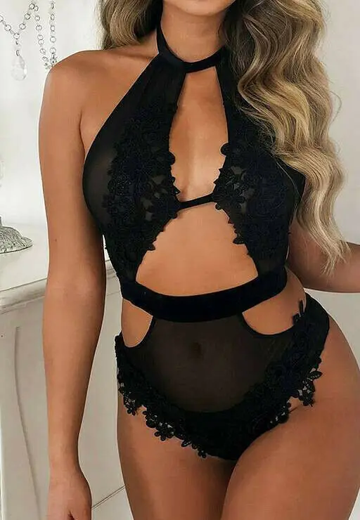 Ночное белье-нижнее белье-женский сексуальный кружевной-Babydoll-Ночное белье сексуальный-комплект нижнего белья 1 шт. Ночная рубашка бикини накидка