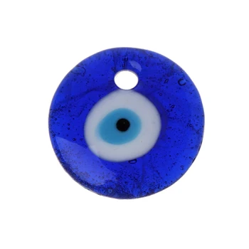 

2020 New Turkish Round Glass Blue Evil Eye Charm Home Protection Wall Decor Amulet Gift