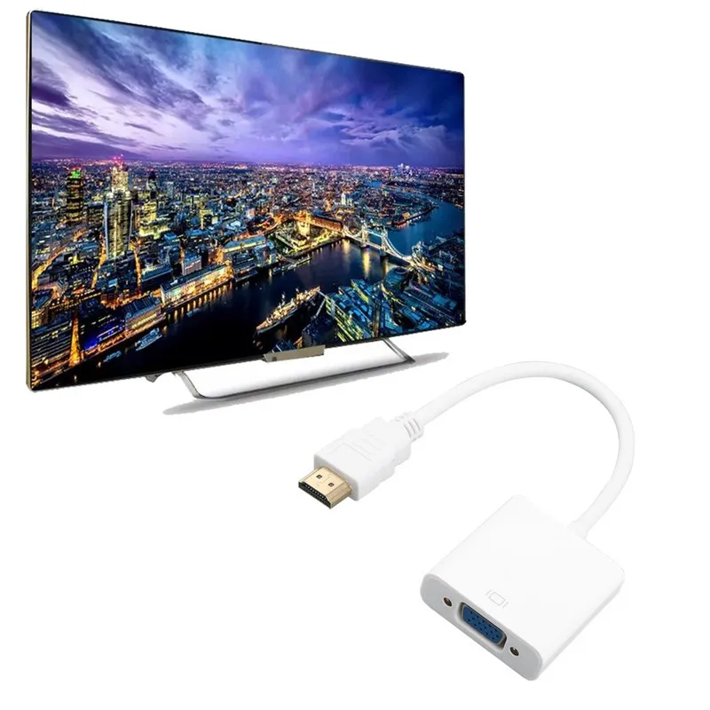 hdmi to vga RGB vga to hdmi cable Video adapter HDMI Cable 1080P HDTV Monitor for television smart tv adaptador