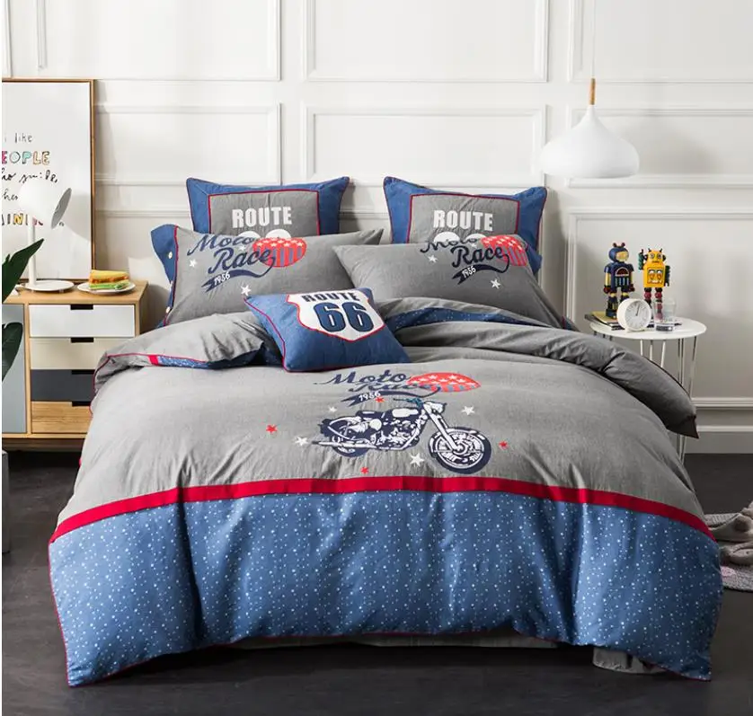 

2021 100% Cotton Duvet Cover Set Printing Bedding set 4pcs