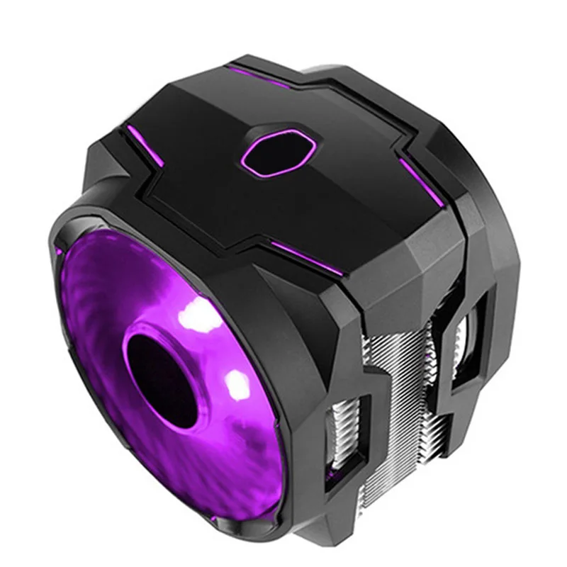  T610P6 Heat Pipe Cpu Radiator 12cmRGB Desktop Computer Cooling Fan QJY99