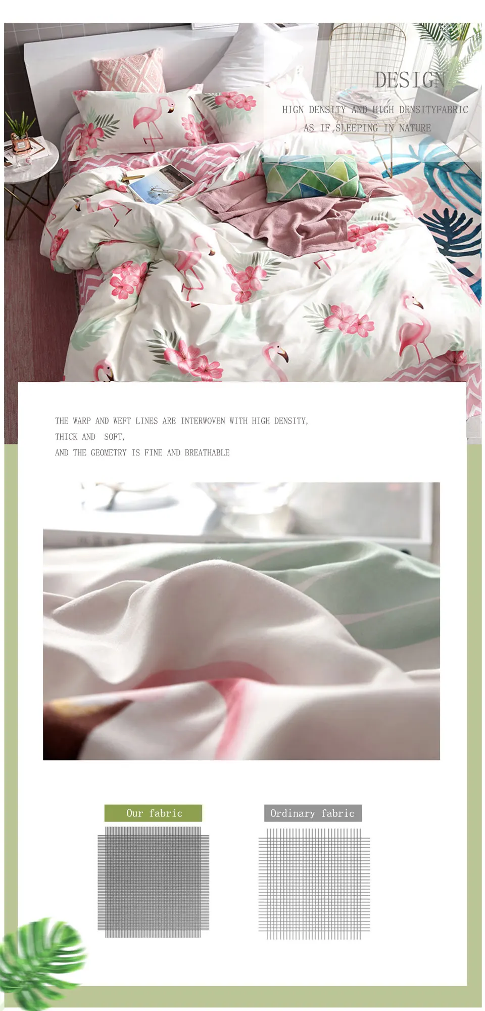 Комплект постельного белья с рисунком Фламинго из мультфильма, скандинавские двойные простыни, пододеяльник, покрывало для взрослых, королевское постельное белье, Европейский комплект