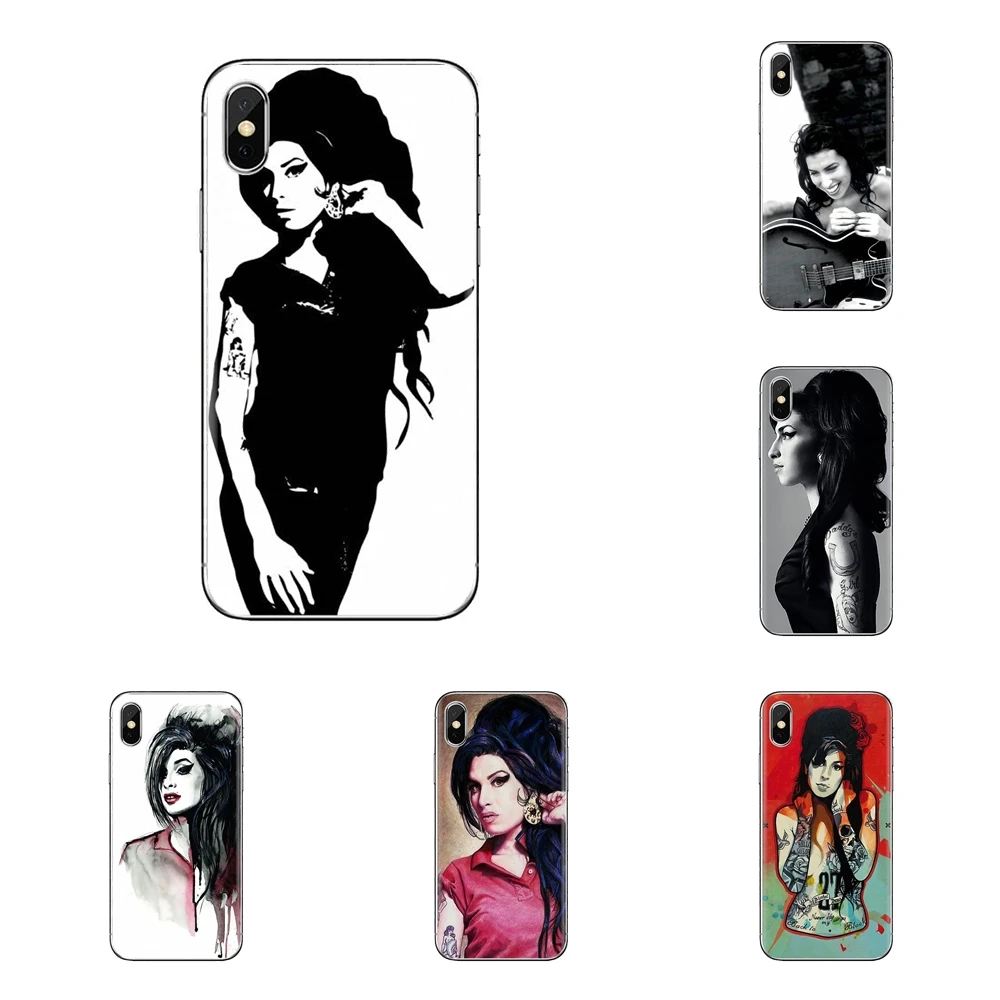 For LG Spirit Motorola Moto X4 E4 E5 G5 G5S G6 Z Z2 Z3 G2 G3 C Play Plus Mini Mobile Phone Case UK Girl Singer Amy Winehouse Art |