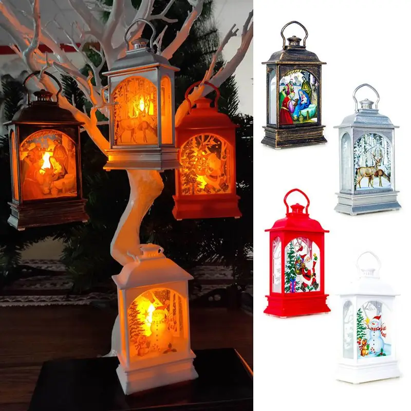 

ChristmasTree Hanging Lamp Santa Claus Portable LED Wind Light Xmas Decoration