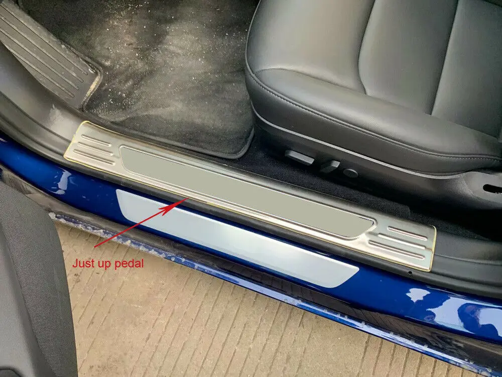 Для Tesla модель 3 внутренняя Обрезка порога пластина защитная крышка