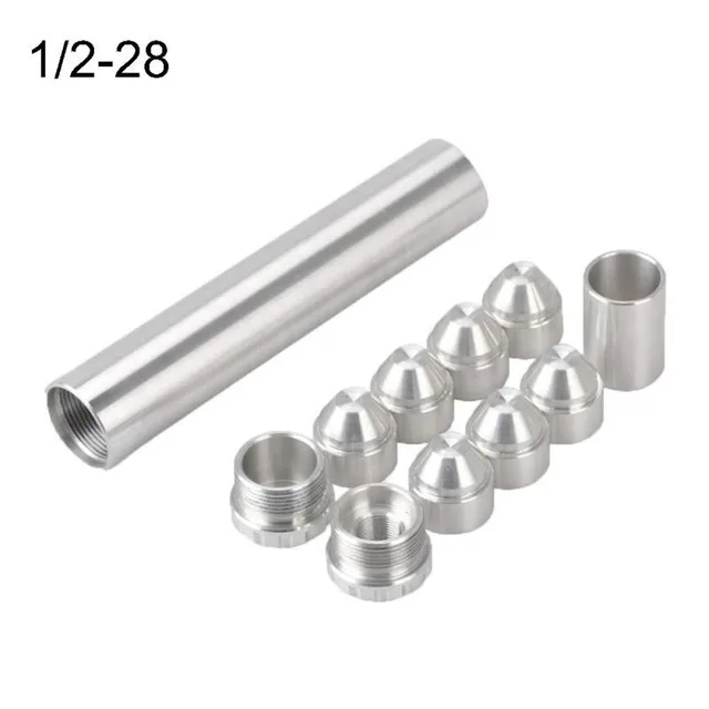 New 1/2-28 5/8-24 6inch-Small 10inch Single Core Aluminum Fuel Filter Solvent Trap for NAPA 4003 WIX 24003 223 308 223