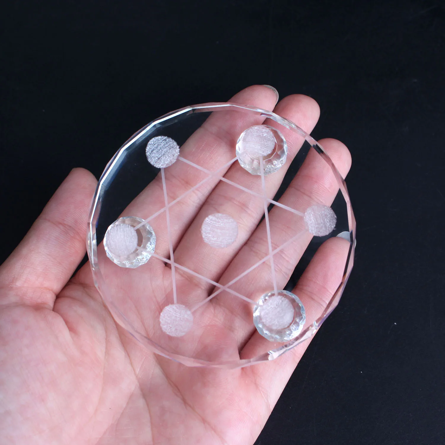 Высококачественный натуральный хрустальный шар 7 Чакр рейки Роскошные