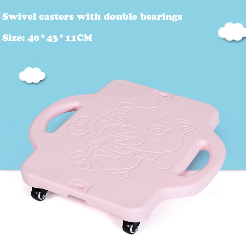 双轴承黑轮-中号-淡粉（送牵引绳）