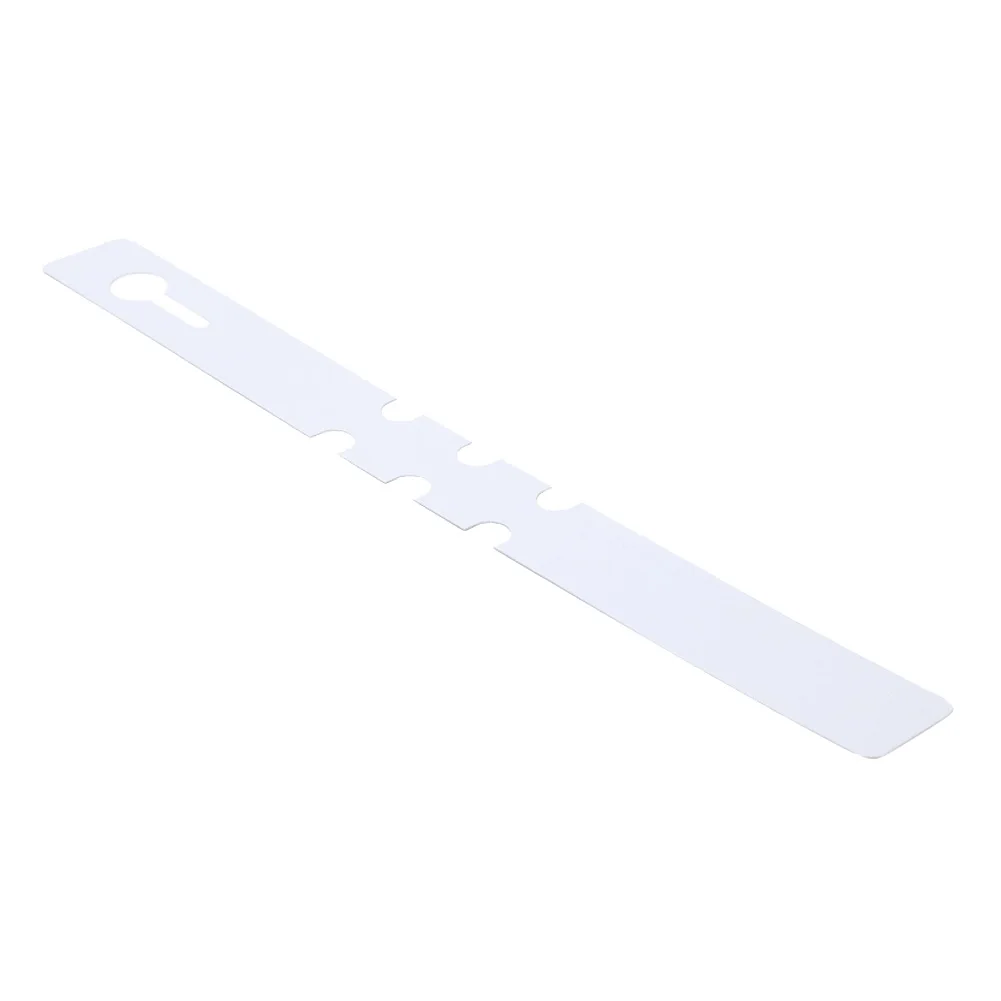 White 100pcs 100 шт пластиковые бирки для садоводства, для питомника, сада, растений, привязанные маркеры, пластиковые пустые этикетки для дисплея, прочный горшок, украшение для дерева - Цвет: White 100pcs