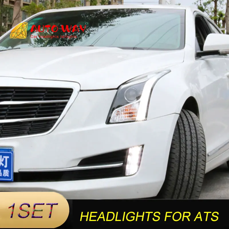 Чехол для стайлинга автомобиля Cadillac ATS 2014 2016 Автомобильные светодиодные фары