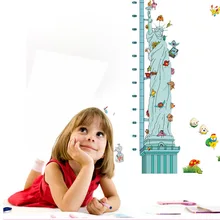 MJ8021 статуя наклейки для измерения роста детская комната вход съемный водостойкий из ПВХ наклейки на стену