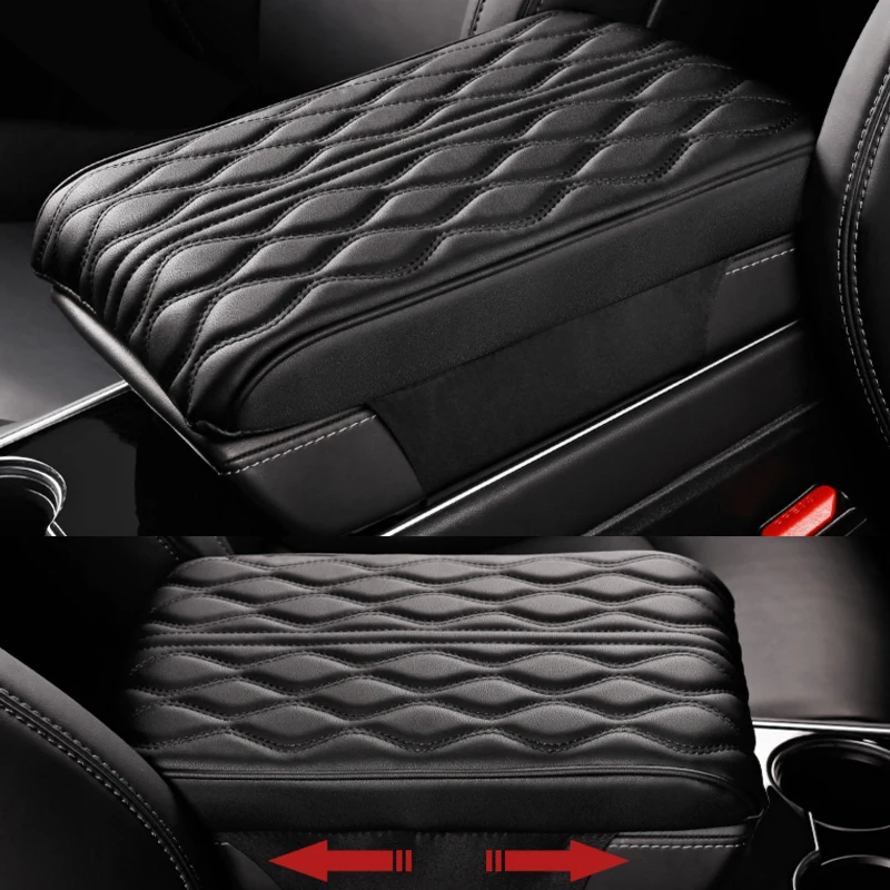 

Foal Burning Central armrest box pad armrest support memory cotton booster pad for Tesla model 3 Car accessories