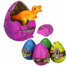 Inflation dinosaure œuf en aquarelle en eau à couver, jouets en fissures grand coloré à grandir, nouveauté, surprise, 5 pièces,