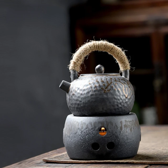 Japanese Tea Stove Ceramic Pottery Vintage Base Candle Heater Teaware  Accessories Warmer Warm Tea Stoves Teapot