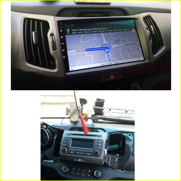 Best Android 9.0 Octa Core Car DVD Player For KIA Sportage 2008-2018 with Gps wifi Radio Head unit Carplay TPMS OBD DVR 2GRAM DAB+ 3