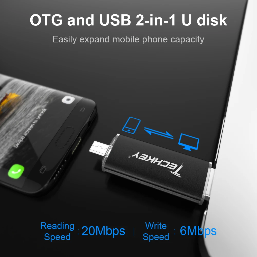 Флэшка OTG Cle Usb флешка 4 ГБ 8 ГБ 16 ГБ 32 ГБ 64 Гб Usb флеш-накопитель полная емкость флеш-накопитель usb карта памяти подарок смартфон