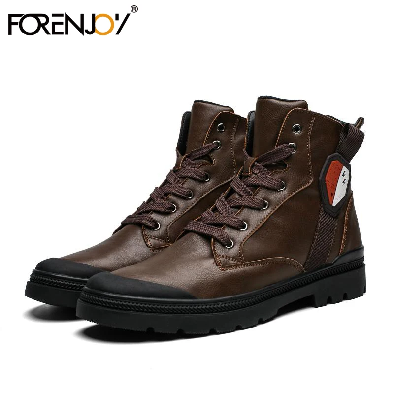 FORENJOY Martens/Мужская обувь в британском стиле Ботинки Martin винтажном классический