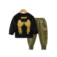 

New Spring Autumn Children Cotton Clothes Baby Boys Girls Cartoon T Shirt Pants 2Pcs/sets Kids Toddler Clothing Infant Tracksuit