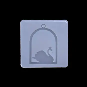 

Handmade Acrylic Frame Pendant Silicone Resin Molds Jewelry Making Tools Y4QB