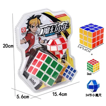 

3pcs/set Professional Magic Cube Fast Speed Rotation High Quality Cubos Magicos Speed Cube Toys for Children sensory toys cubos