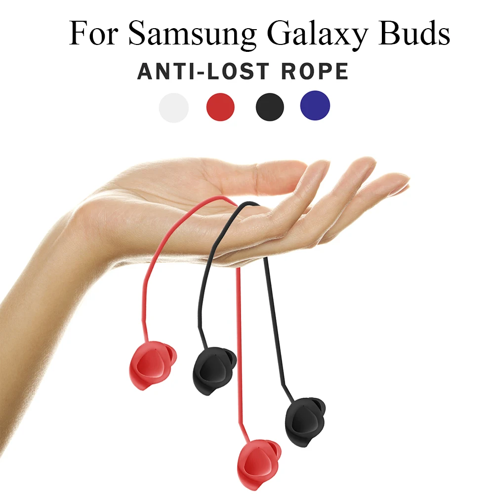 New Sweatproof Waterproof Sports Accessories Anti-Lost Strap Silicone Headset Hanging Neck Rope for Samsung Galaxy Buds Earphon |