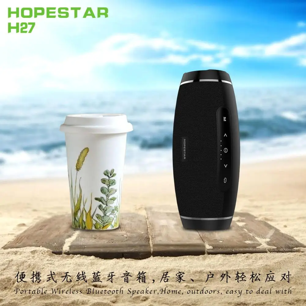 HOPESTAR-H27 Bluetooth портативный динамик 1+ 1 IPX6 Водонепроницаемый 10 Вт Бумбокс громкий динамик беспроводная Поддержка USB TF FM музыкальный динамик s