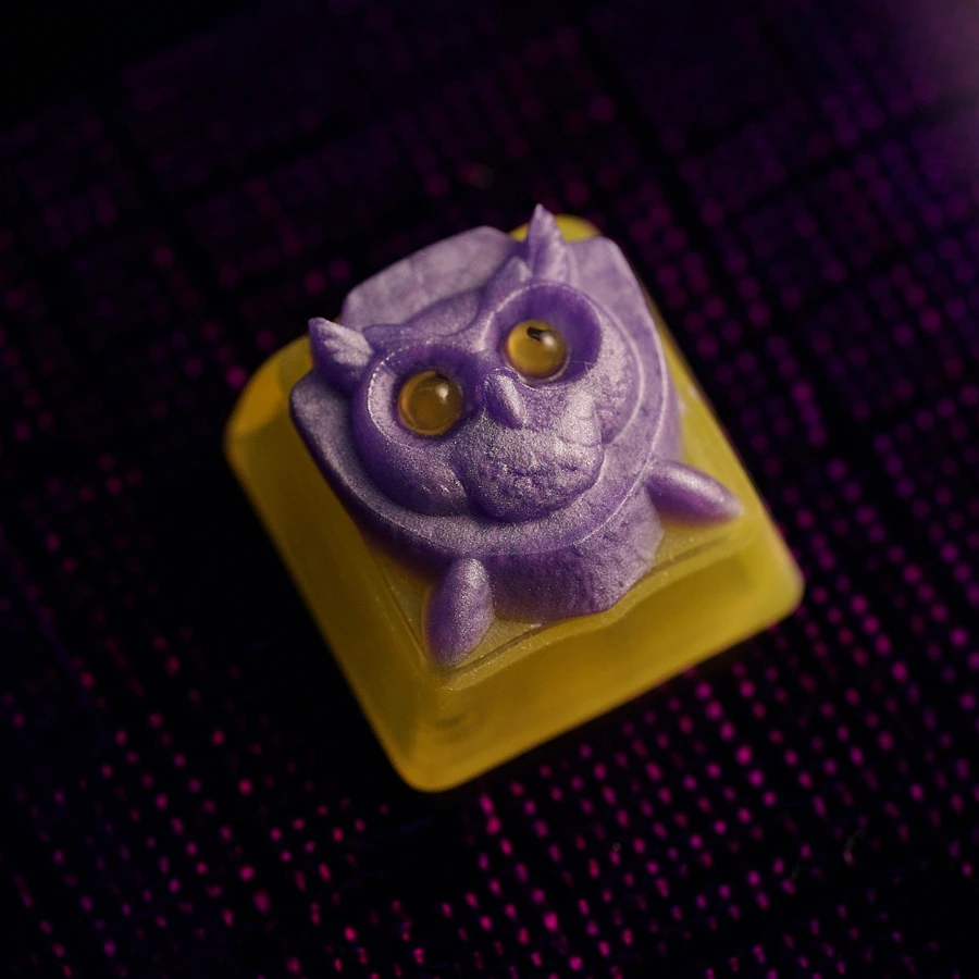 Сова подсветка смолы Keycap для Cherry Mx Переключатель Механическая игровая клавиатура нестираемые Красочные крышки DSA профиль