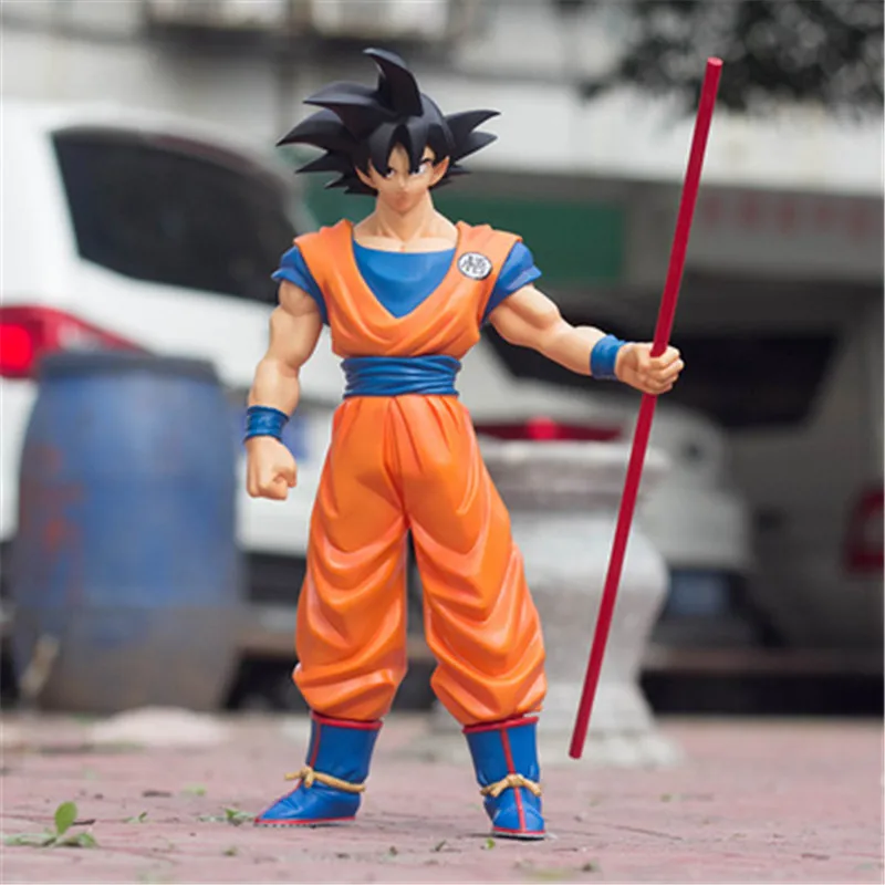Dragon Ball Z Супер огромный Супер Saiyan Сон Гоку винил мультфильм фигурка для рабочего стола украшения X2659