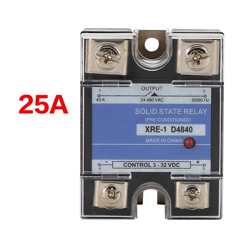 10A~150A Plastic Cover Solid State Relay DA DD AA Single Phase DC Control AC 220V Relay To 3-32VDC SSR-10DA 25DA 40DA