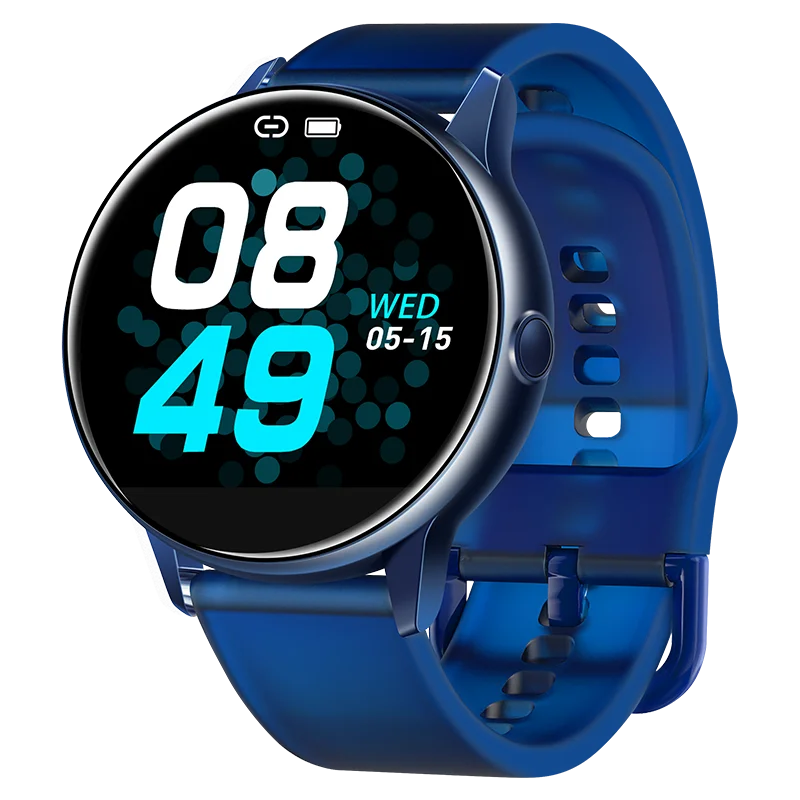 blue Longet C009 полный сенсорный экран умный Браслет для Android iOS IP68 Водонепроницаемый фитнес-трекер монитор сердечного ритма умные часы для мужчин - Цвет: blue