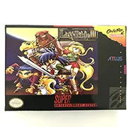 Видеоигра Last Bible III с коробкой для игрового картриджа snes на английском
