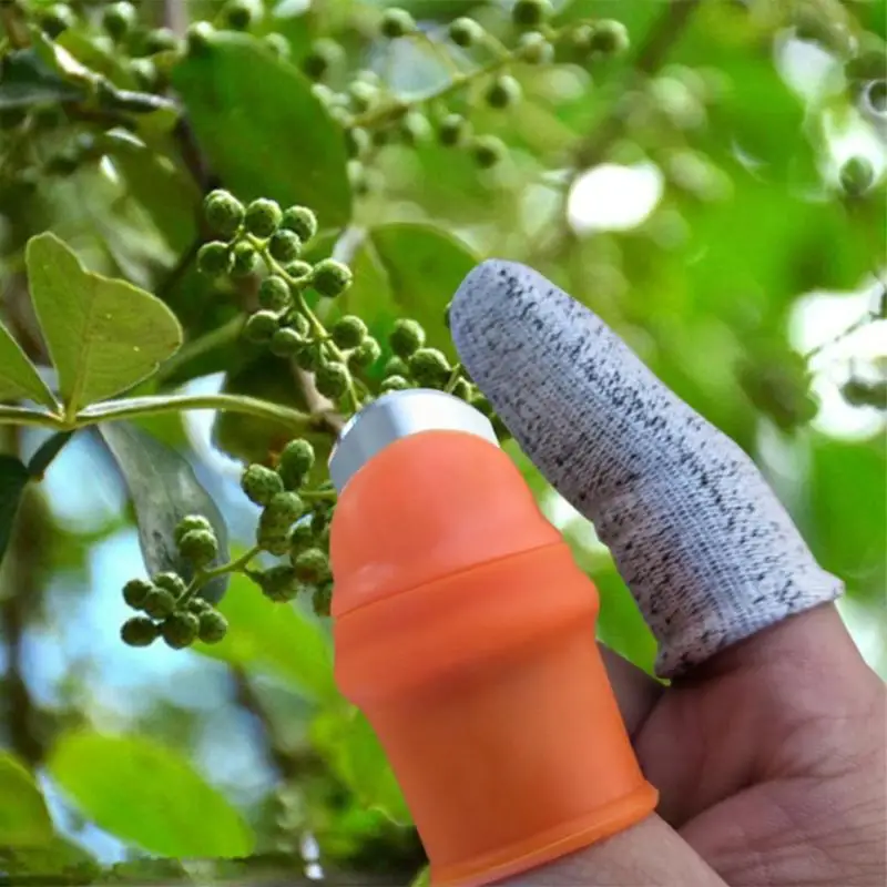 2 шт силиконовый нож с крышкой для большого пальца разделитель овощных растений инструмент для резки нож Садовые инструменты для сбора фруктов