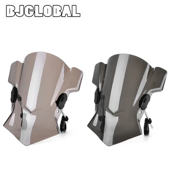 

For Kawasaki Suzuki Yamaha For Honda BMW Universal Motorcycle Windscreen Windshield Wind Deflector With Adjustable Bracket Kits
