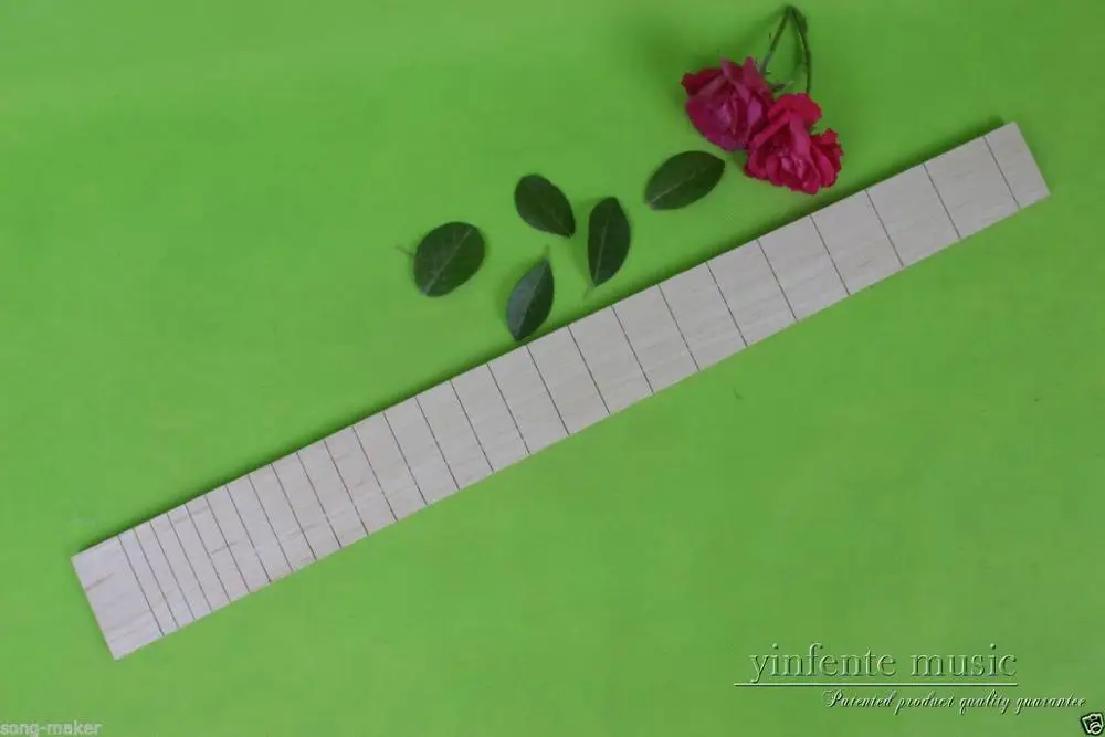 

New 1pcs electric Guitar Fretboard 24 fret unfinished 25.5" Natural maple Guitar Parts #30