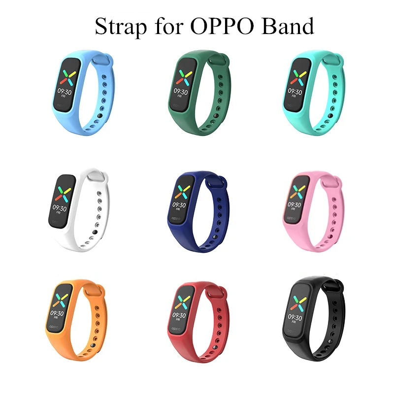 Силиконовый ремешок для OPPO сменный Браслет спортивный мягкий водонепроницаемый