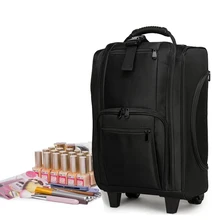 Многофункциональный косметический чехол на колесиках, 6 шт., 20 дюймов, для женщин и мужчин, чехол для макияжа в каюте, чехол на колесиках, маникюрный ящик, тележка