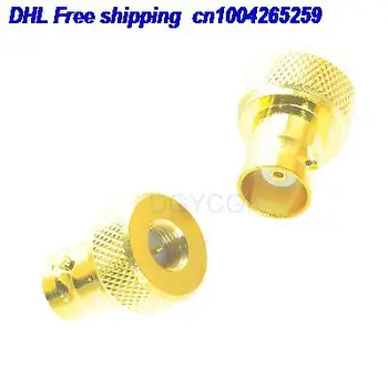 

DHL 100pcs Conversion Adapter BNC female F to SMA male M RF connector for radio gold adapter connector 22cs